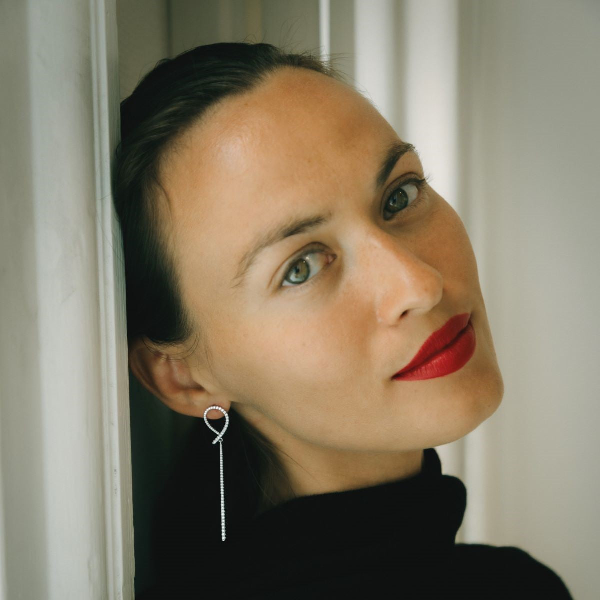 Diamant chandeliers i 18 kt. gulguld med 1,14 ct. brillanter