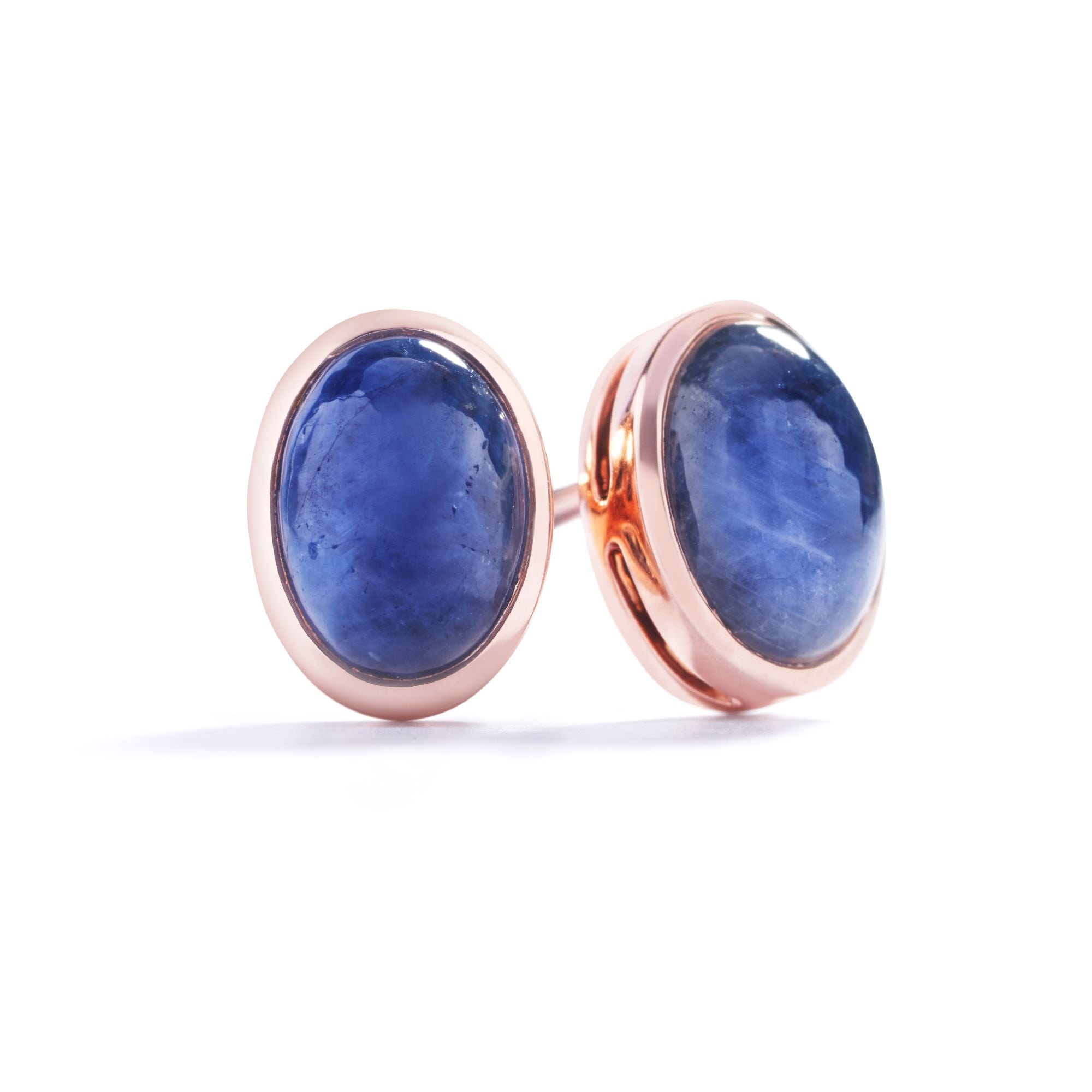 Safir Ørestikker i 18 kt. Rosaguld med 2,14 ct. Grønlandske Safirer