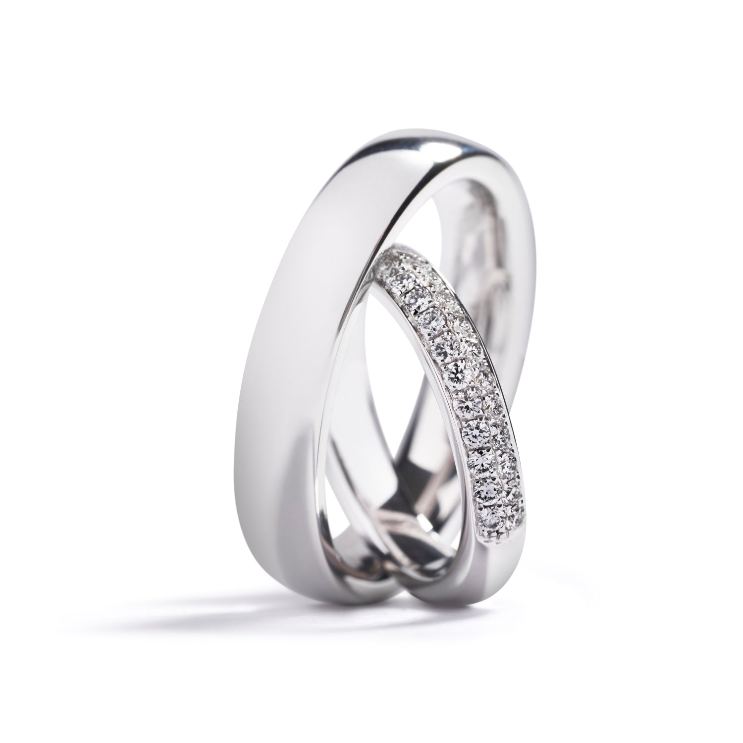 Klassiske vielsesringe med 0,58 ct. brillanter