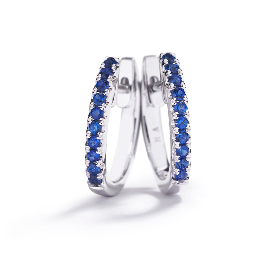 Creoler med 0,24 ct. safirer