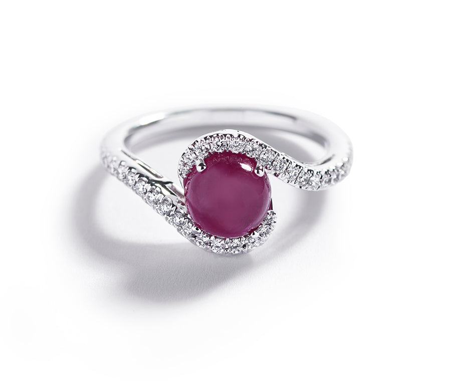 Rubin ring med 2,07 ct. Grønlandsk Rubin
