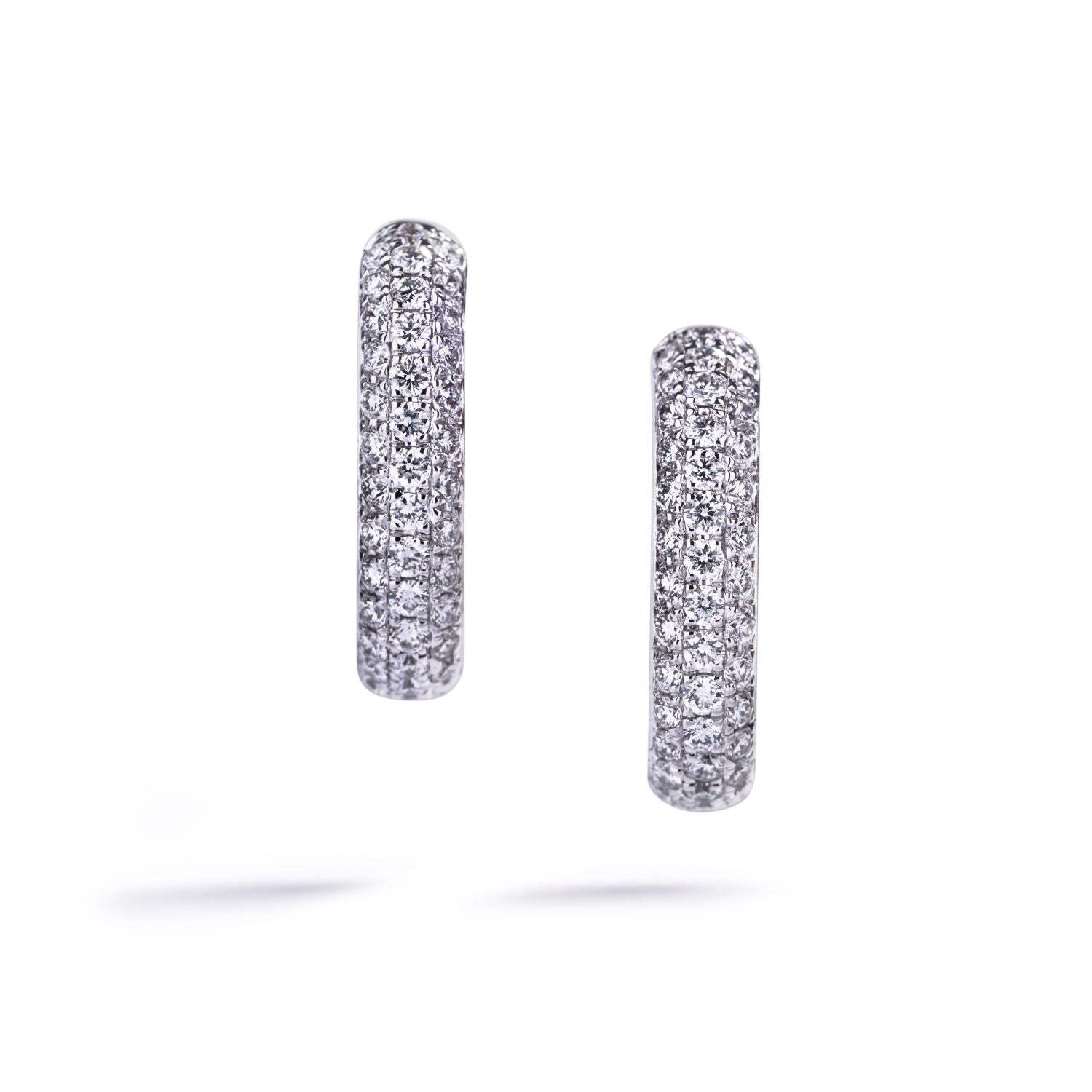 Creoler i 18 kt. gulguld med 0,52 ct. brillanter