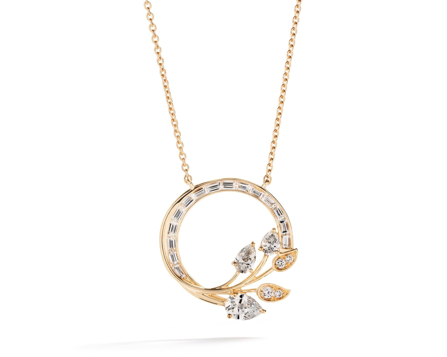 Diamant vedhæng med 1,19 ct. fancy cut diamanter