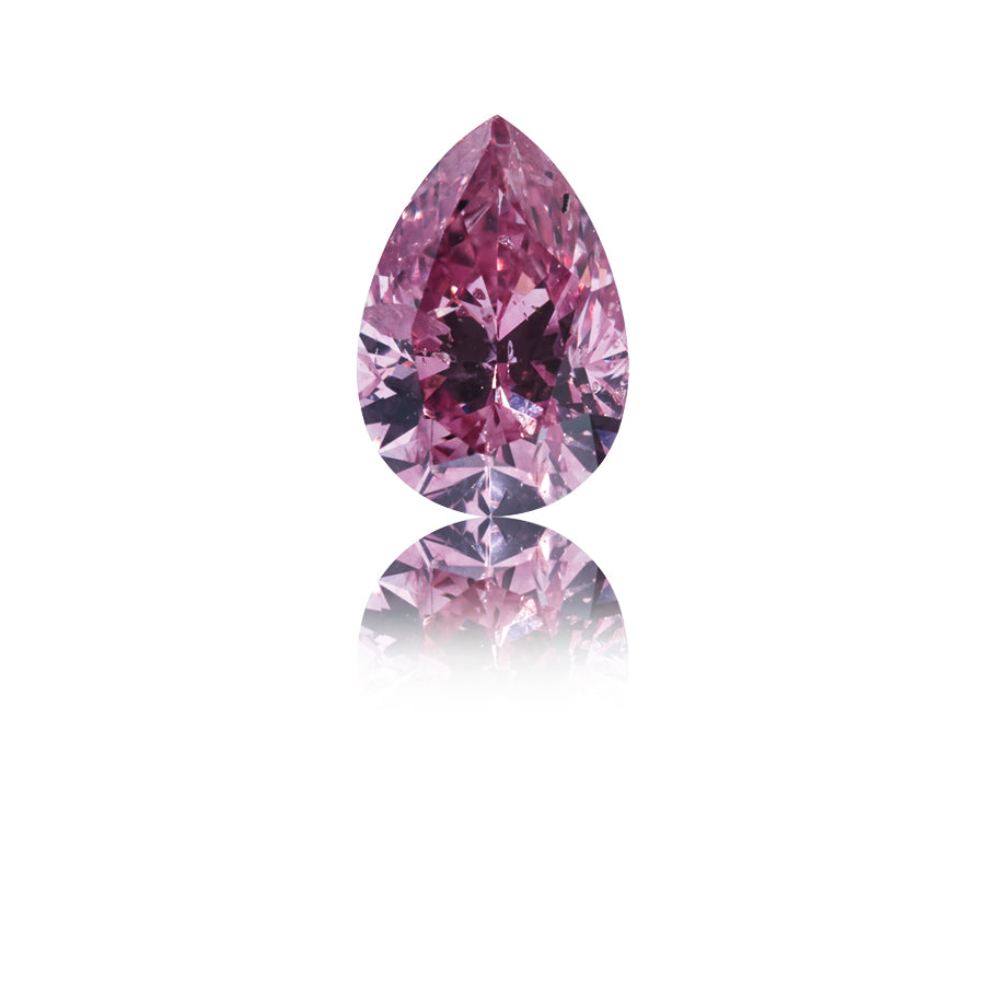 Argyle Pink dråbesleben diamant 0,44 ct.