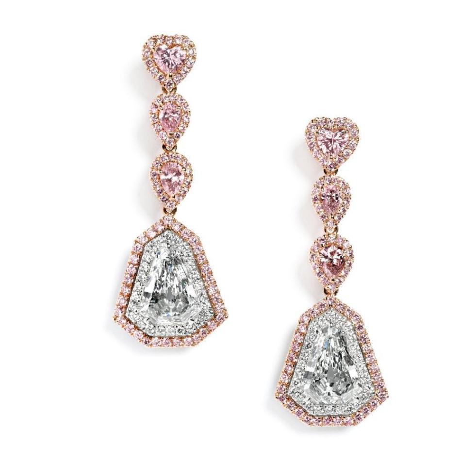"Legacy Legend" diamant øreringe med Argyle Pink diamanter