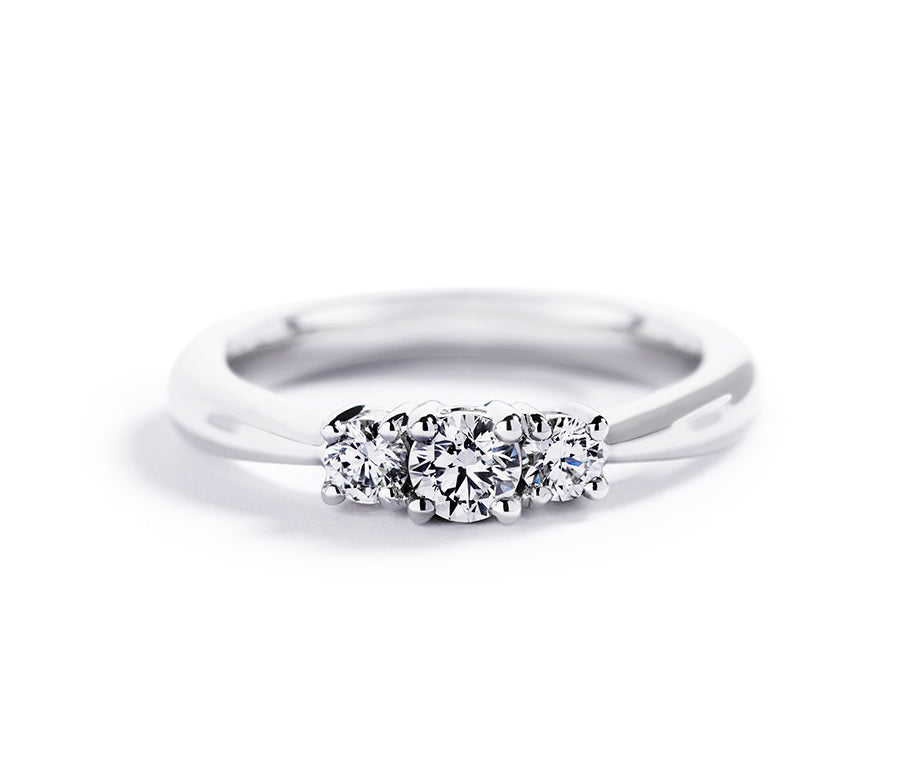 Damen Ring/Verlobungsring/Ehering Diamant 0.33 Karat 18 Karat Rotgold  Princess Schnitt Diamant Ewigkeit Stapelbar Ring 1/3 Karat : Amazon.de:  Fashion