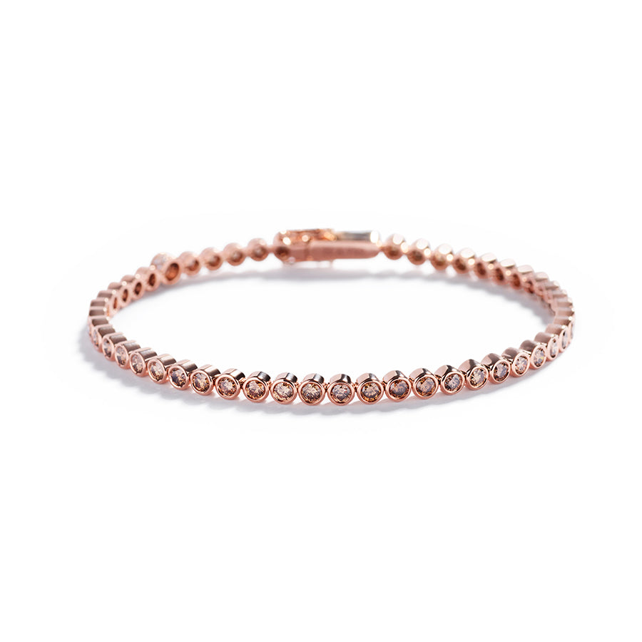 Tennisarmbånd med 3,26 ct Argyle Champagne diamanter fra Hartmann's 