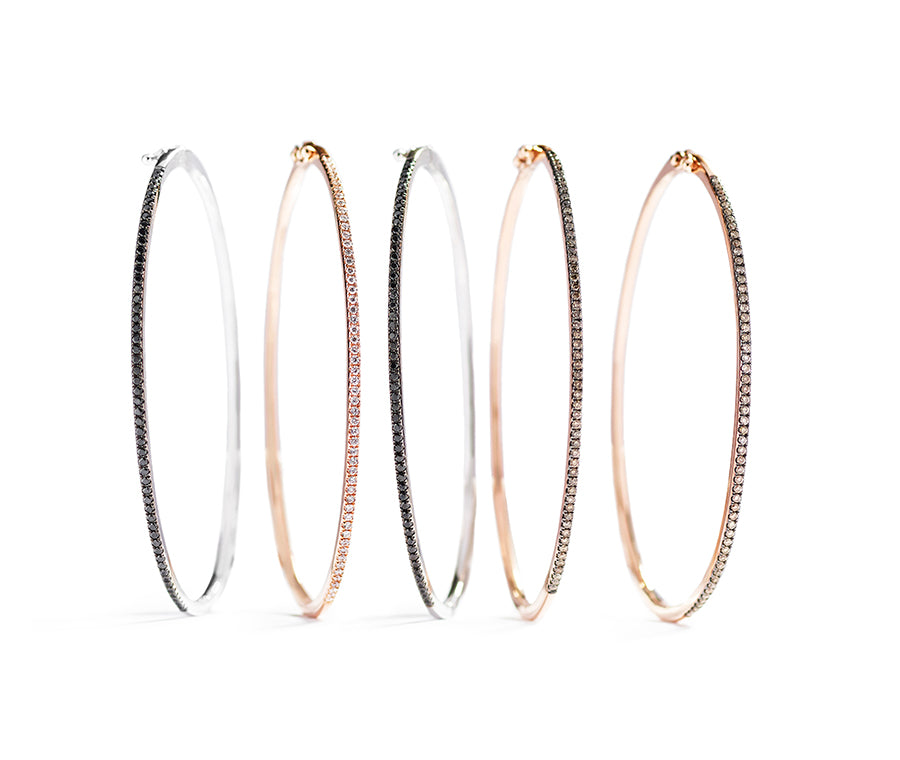 Diamant armring med champagne brillanter