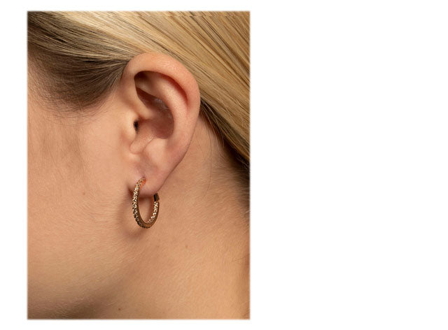 Copenhagen Classic creoler med 0,92 ct. Champagne diamanter