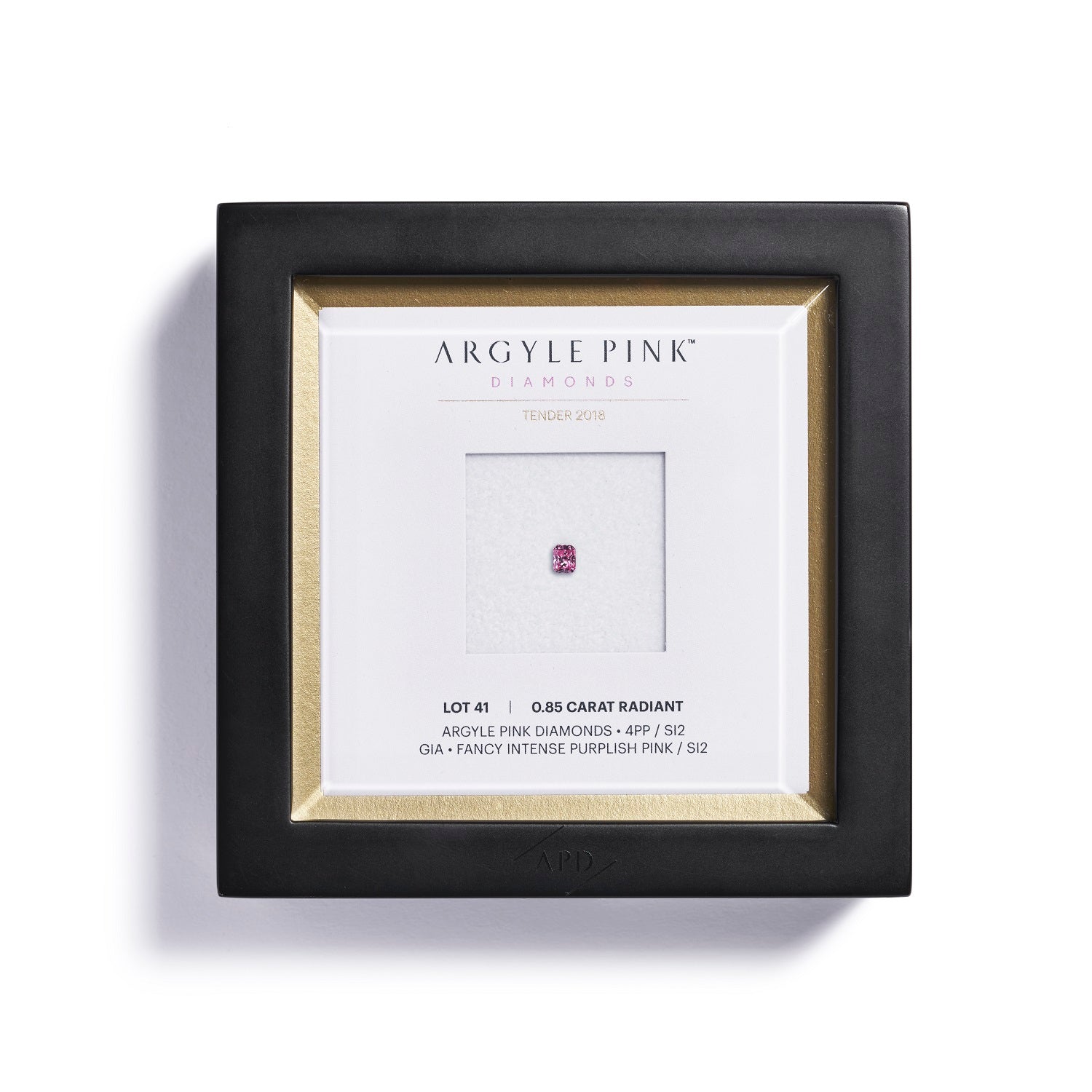Argyle Pink radiant-cut diamant 0,85 ct.