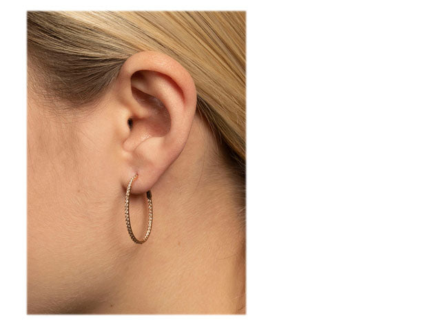Diamant creoler med 0,60 ct. Champagne brillanter