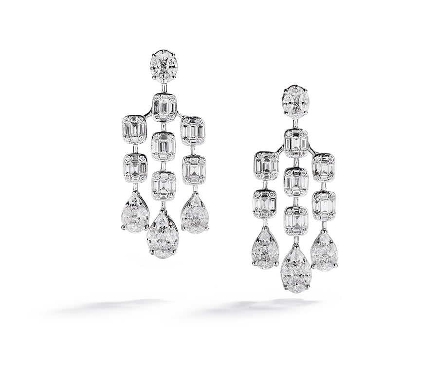 Diamant chandeliers med 174 diamanter