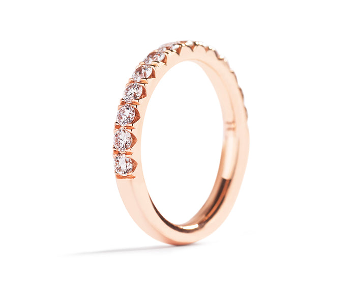 Copenhagen Classic alliancering i 18 kt. rosaguld med 14 brillanter