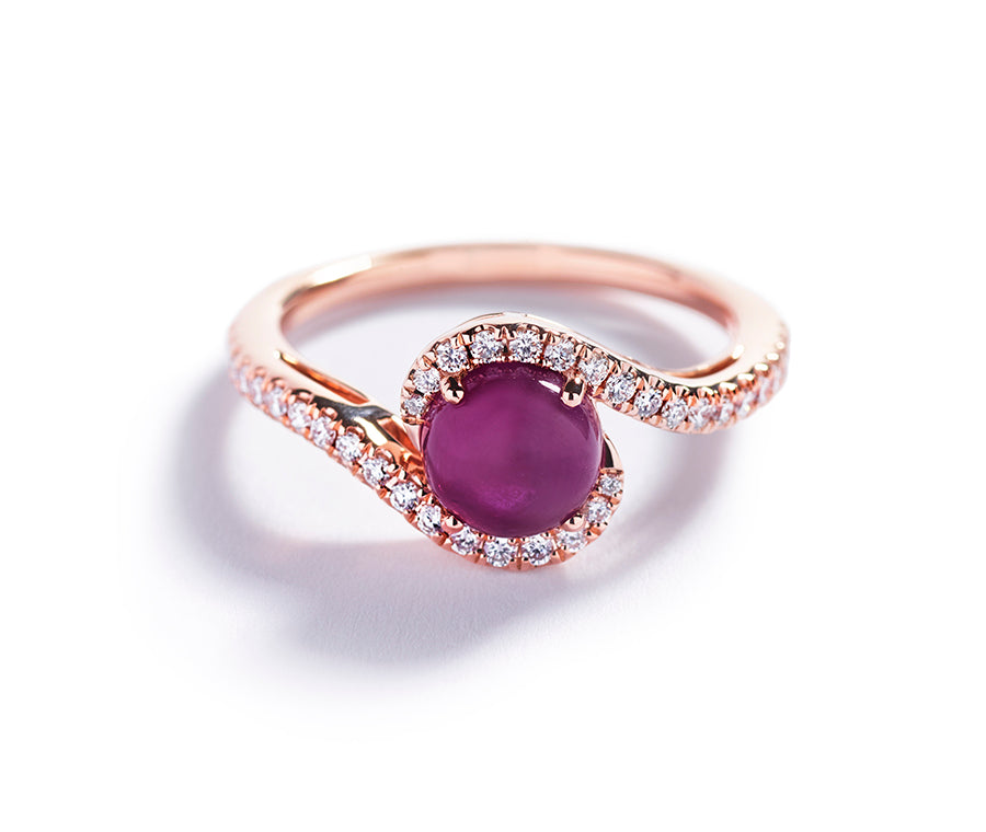 Rubin ring med 1,75 ct. Grønlandsk Rubin