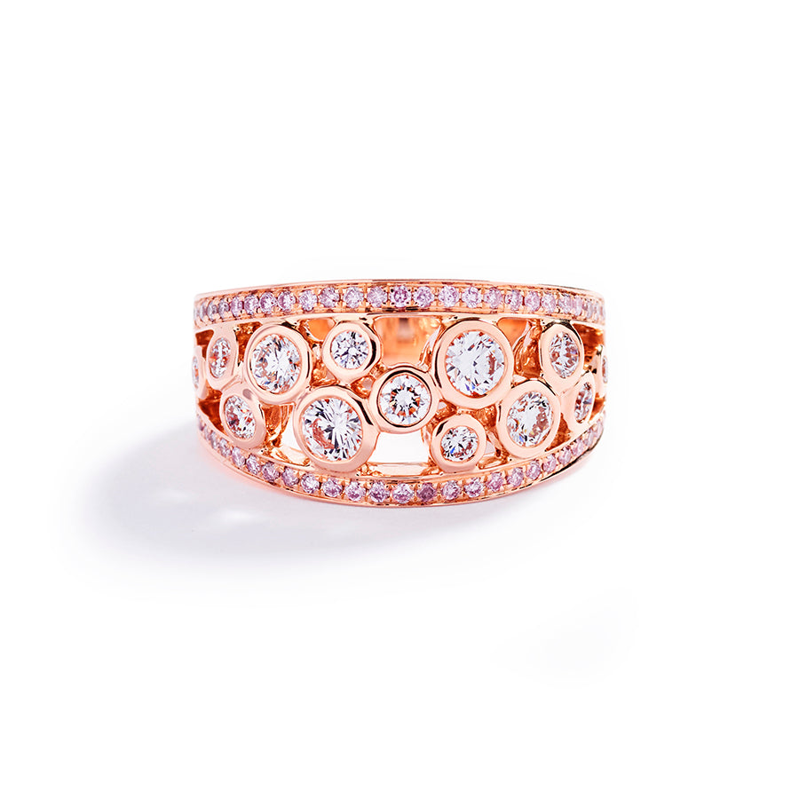 Diamantring fra Hartmann's i 18 kt. rosaguld med 0,30 ct. Argyle Pink brillanter