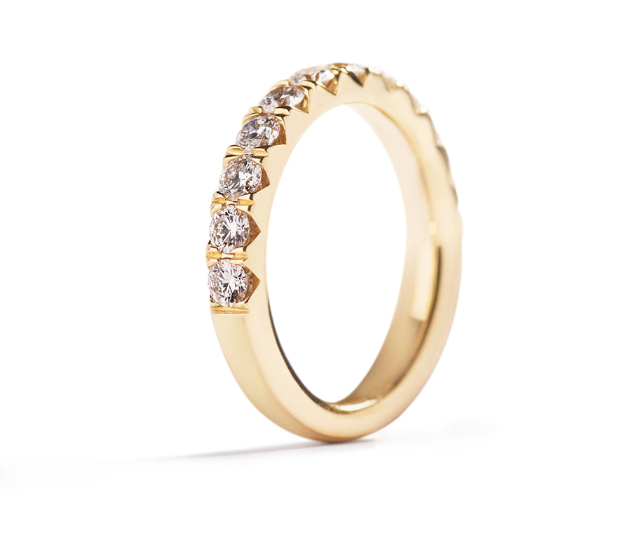 Copenhagen Classic alliancering i 18 kt. gulguld med 12 brillanter