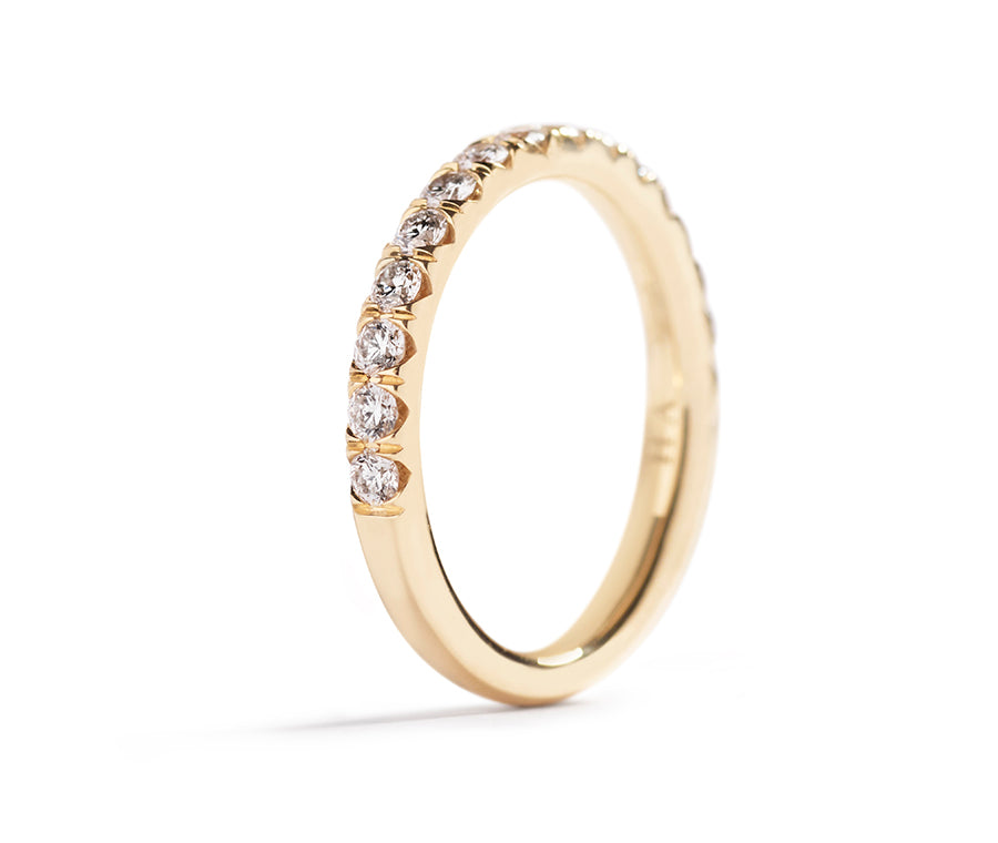 Copenhagen Classic alliancering i 18 kt. gulguld med 16 diamanter