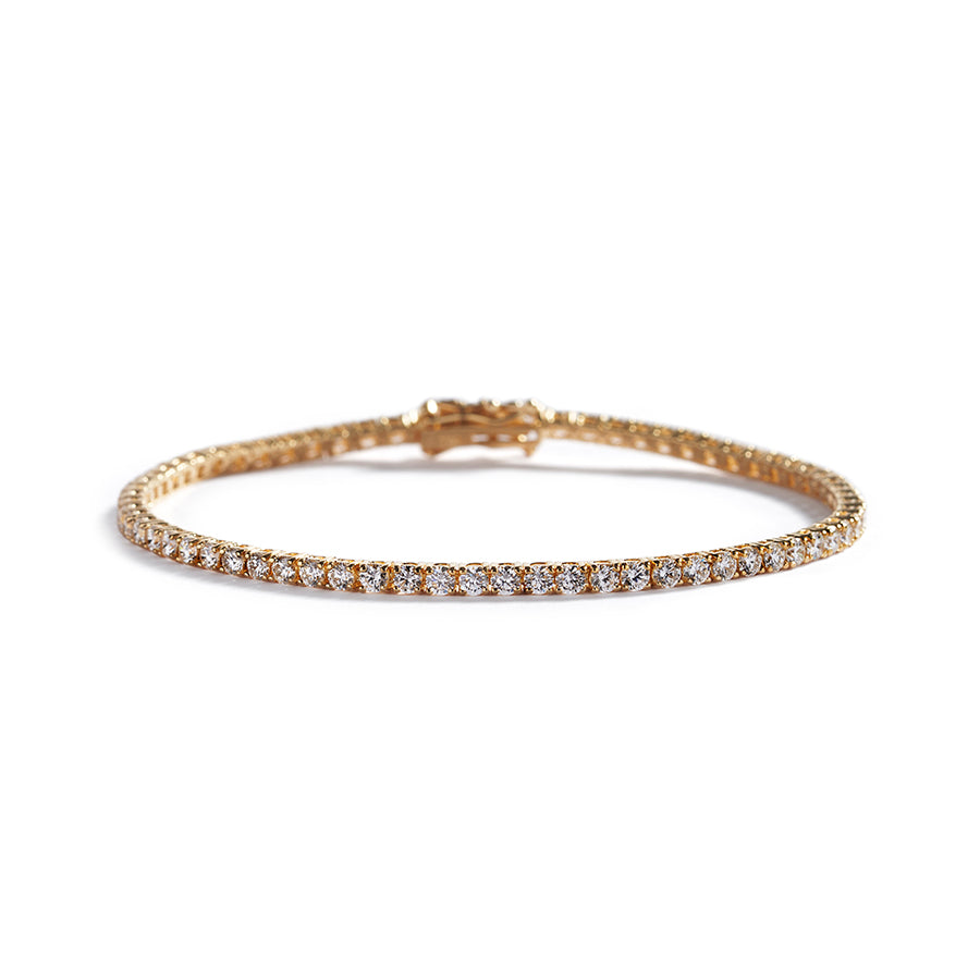 Tennisarmbånd med 3,50 ct. hvide brillanter