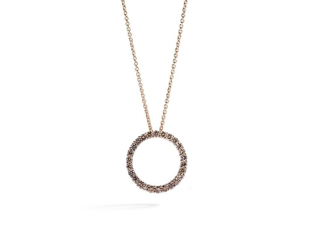 Vedhæng i 18 kt. rosaguld med 1,77 Argyle Champagne diamanter 